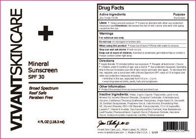 Sunscreen Spf 30 (Mineral Spf 30 Label V6)